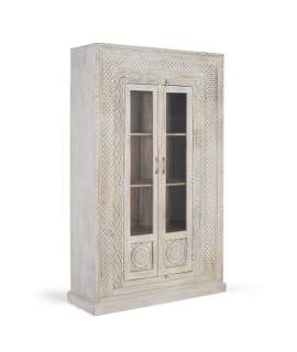 Armario Diseño Etnico 2 Puertas con Vitrina Serie Ateneas Armario Diseño Etnico 2 Puertas con Vitrina Serie Ateneas