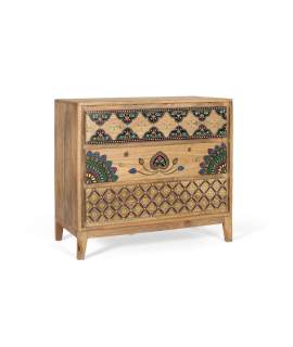 Comoda Domitorio Decorada en Colores 3 Cajones Serie Arialest Comoda Domitorio Decorada en Colores 3 Cajones Serie Arialest