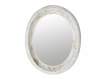 Espejo Oval Metal Oro Blanco de 65 X 79 Serie Enfini Espejo Oval Metal Oro Blanco de 65 X 79 Serie Enfini