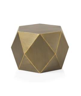 Mesa Auxiliar Metal Dorado Hexagonal Serie Ateslast Mesa Auxiliar Metal Dorado Hexagonal Serie Ateslast