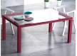 Mesa Comedor Acero Cristal Moderna Boston Serie Anthon