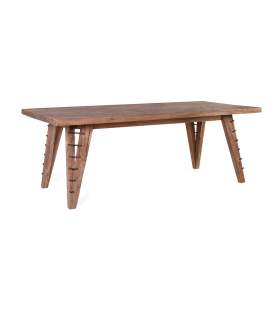 Mesa Comedor Grande Madera Reciclada y Hierro Aorla