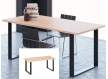 Mesa Comedor Industrial Cuadro Acero y Madera Arisats