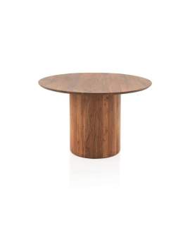 Mesa Comedor Redonda 120 cm Madera Acacia Serie Ardusor