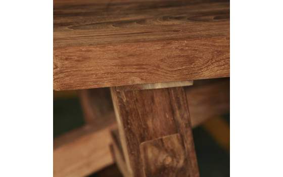Mesa bodega grande rustica madera de acacia natural