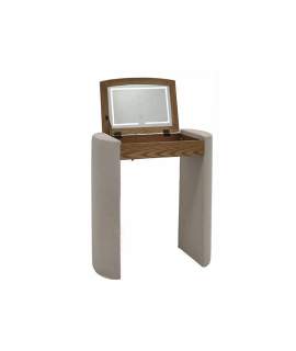 Mesa Tocador con Let Madera y Tapizado Beige Serie Classit Mesa Tocador con Let Madera y Tapizado Beige Serie Classit