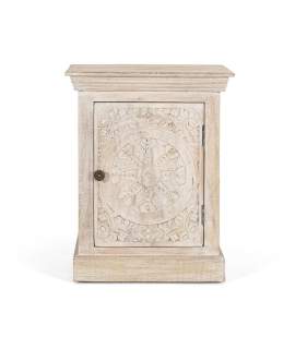 Mesita Dormitorio Etnico 1 Puerta Tallada Serie Ateneas Mesita Dormitorio Etnico 1 Puerta Tallada Serie Ateneas