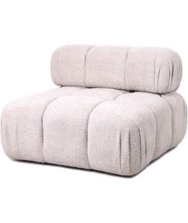 Modulo Central Sofa Tapizado Beige Serie Akilian