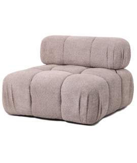 Modulo Centro Sofa Tapizado Color Topo Serie Akilian