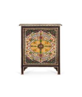 Mueble Oriental Chino 2 Puertas Pintado a Mano Dalian