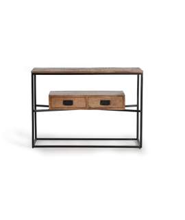 Mueble Recibidor Industrial 2 Cajones Serie Arcino