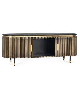 Mueble Television Madera Mango con Chapa Bronce Amcel