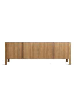 Mueble TV Actual 4 Puertas Madera Estriada Copenhague