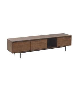 Mueble TV Contemporaneo Madera Mango 3 Puerta Aliseas