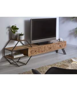 Mueble TV Estanteria Estilo Industrial Madera Forja Aoctan