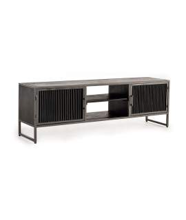 Mueble TV Madera Metal Estilo Industrial Serie Addari