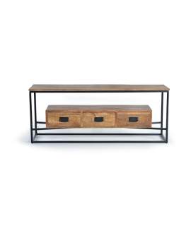 Mueble TV Salón Industrial 3 Cajones Serie Arcino