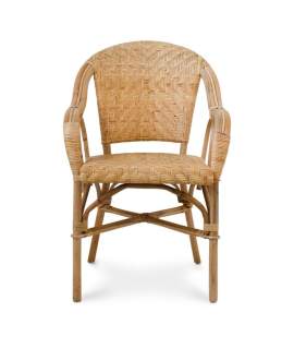 Sillon Clasico Rattan Natural Tejido Artesano