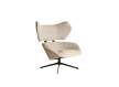 Sillon Giratorio Tapizado Beige Serie Aprivas