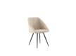 Sillon Moderno Tapizado Poli Piel Beige Patas Acero Ardusor