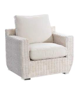 Sillón Rattan Blanco Decape Ursula