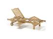 Tumbona Articulada Jardin Madera Teca con Ruedas Snick Tumbona Articulada Jardin Madera Teca con Ruedas Snick