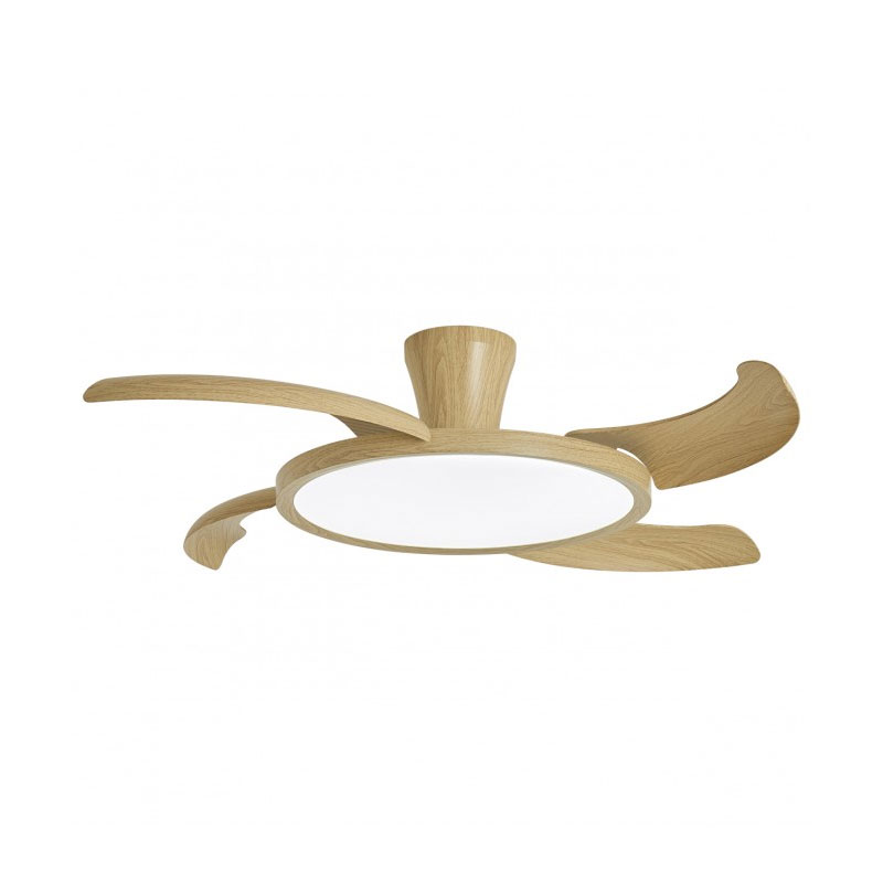 Ventilador de Techo con Aspas Retractiles Acabado Madera Qatar Ventilador de Techo con Aspas Retractiles Acabado Madera Qatar