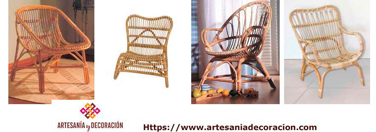 Sillones y sillas de bambu y junco para la terraza y el jardin acabados artesanales